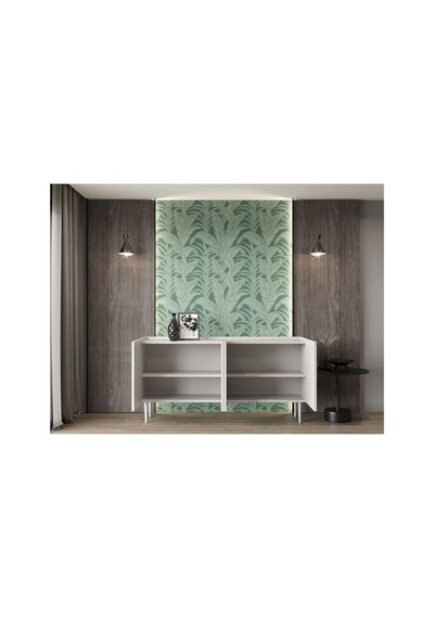 Enwood Capella Beyaz Mdf 4 Kapaklı Raflı 140 Lık Konsol Beyaz 140 X 80 Diğer