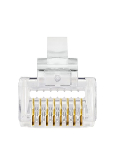 Yeni Nesil Cat5 Cat6 Ez Plug RJ45 Jac Konnektör 100'lü Paket