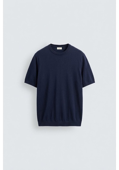 Antioch Comfort Slim Triko T-shirt Lacivert