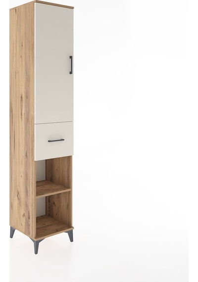 Hyperion Dolap 4 Raflı Tek Çekmeceli Tek Kapaklı 44x44x221 Çam-aytaşı Atlas Çam