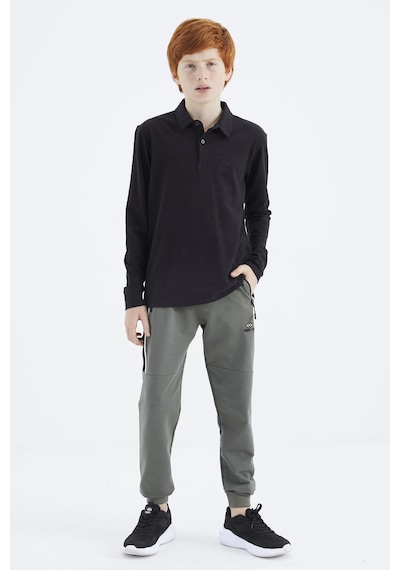 Tommylife Tommy Life Siyah Polo Yaka Basic Erkek Çocuk T-shirt - 11171 Siyah