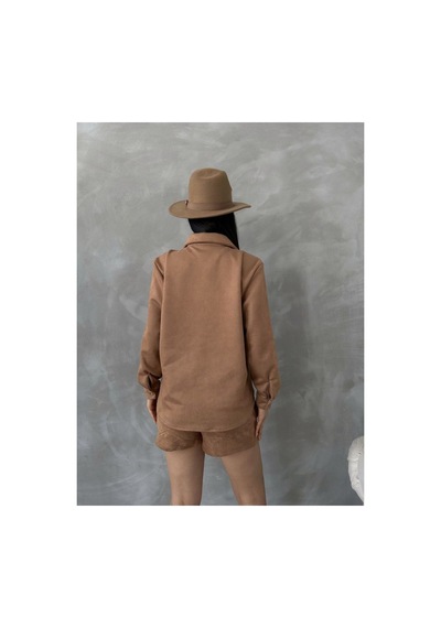 Verymoda Süet Gömlek - F1517 Taba