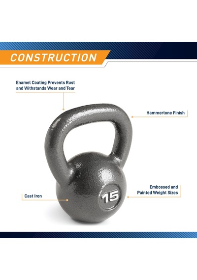 Hammertone Kettle Bells - 10 To 55 Lbs. Hkb Workout Weights