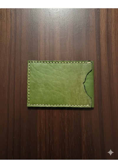 Otohousse Hakiki Deri Cüzdan Katlanır Kartlık Yeşil