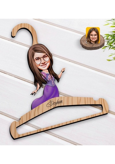 Kişiye Özel Kız Çocuk Prenses Karikatürlü Standart Boy Ahşap Elbi (551144666)