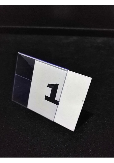 Şeffaf Etiket Pvc İsimlik Masa Numaraları Çift Yön 1-40 Arası Ayaklı Numaralar