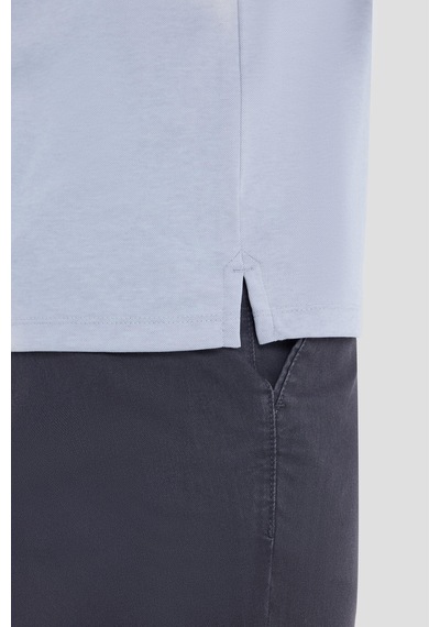 Gri Regular Fit Polo Yaka Tişört Gri