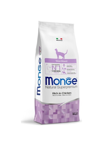Monge Sterilised Tavuklu Kısırlaştırılmış Kedi Maması 10 Kg