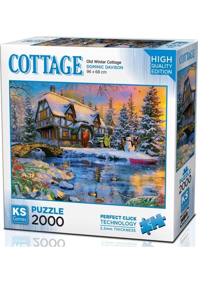 Ks Games Old Winter Cottage 2000 Parça Yetişkin Puzzle