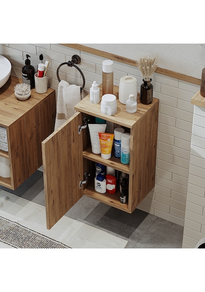 Banyo Dolabı Mat Mdf 60 X 35 Cm Banyo Boy Dolabı Lotus Atlantik Atlantik Çam