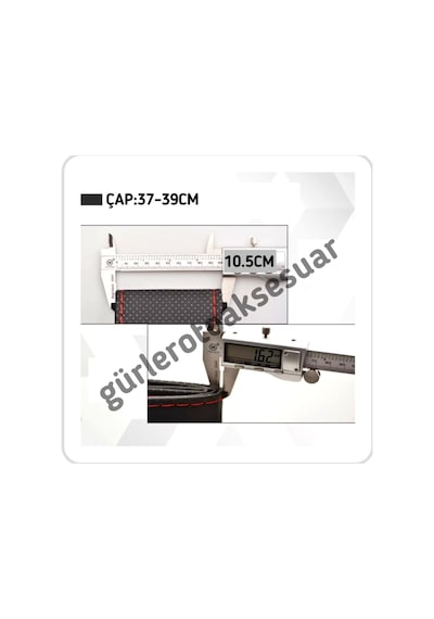 Dacia Duster Dikmeli Direksiyon Kılıfı Soft Siyah(38×10.5Cm)