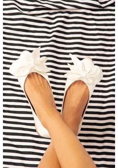 Fox Shoes Ten Kadın Babet H726810504 Beyaz