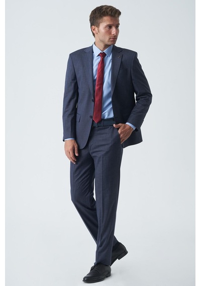 White Stone Coventry T2459 4 Drop Slim Fit Likralı Takım Elbise Desenli-desenli Çok Renkli