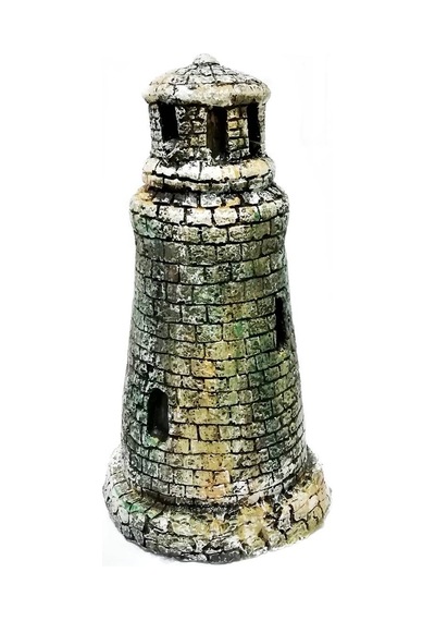 Deniz Feneri Akvaryum Dekoru 19 CM Çok Renkli