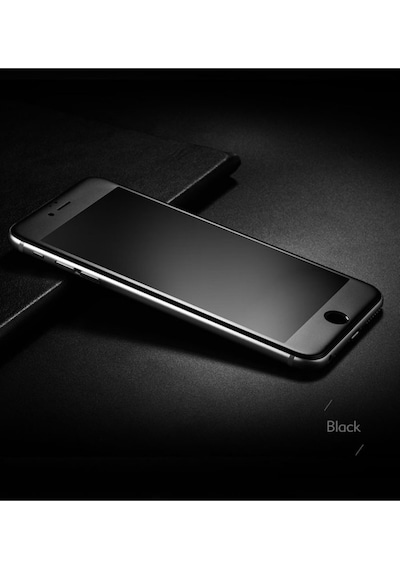 Apple Uyumlu   iPhone 8 Plus Mat Seramik Nano Tam Kaplayan Full Ekran Koruyucu Siyah