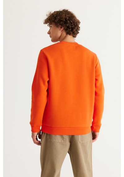 AC&Co / Altınyıldız Classics Erkek Turuncu Standart Fit Normal Kesim İçi Polarlı Bisiklet Yaka Sweatshirt Turuncu AC&Co / Altınyıldız Classics Erkek Turuncu Standart Fit Normal Kesim İçi Polarlı Bisiklet Yaka Sweatshirt Turuncu
