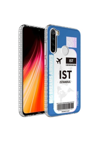 Smcase Xiaomi Redmi Note 8 Kılıf Desenli Elegans Serisi Silikon