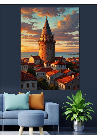 Ahşap Tablo Dalında Taze Mor Üzüm Salkımı