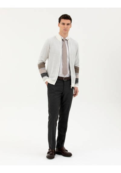 Pierre Cardin Erkek Ekru Triko Hırka 50278102-vr019 Ekru