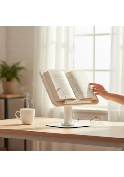Tr Ayarlanabilir Tablet Ve Kitap Okuma Standı, Katlanabilir Masaüstü Tutucu, Ergonomik Tasarım, Sağlam Alüminyum A Diğer