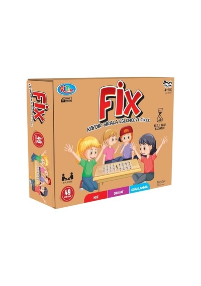 Fix - Kaydır Sırala Eğlenceyi Fix'le Eğlenceli Aile Kutu Oyunu