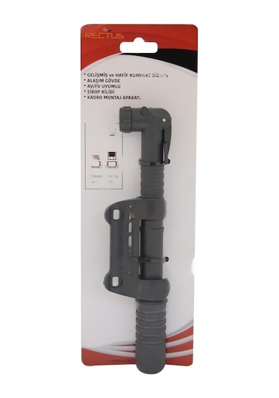 Mini Bisiklet Pompası Siyah 22cm