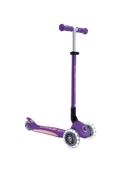 Globber Elite Deluxe Işıklı Scooter - Koyu Mor Mor