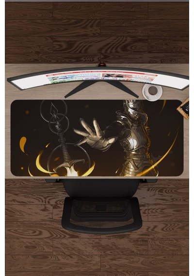 Demon's Souls Kaymaz Dikişli Kauçuk Oyuncu Mousepad V3 - 90x40 Xxl Gaming Mouse Pad Fare Altlığı