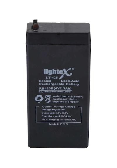 Lightex Lt-425 4v 2.3ah Işıldak Fener Aküsü Çok Renkli