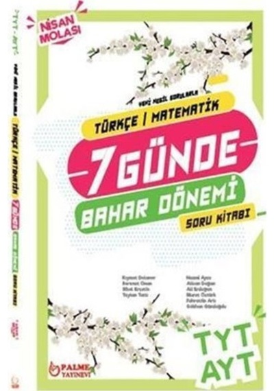 Palme Tyt&Ayt Türkçe/Matematik 7 Günde Bahar Dönemi