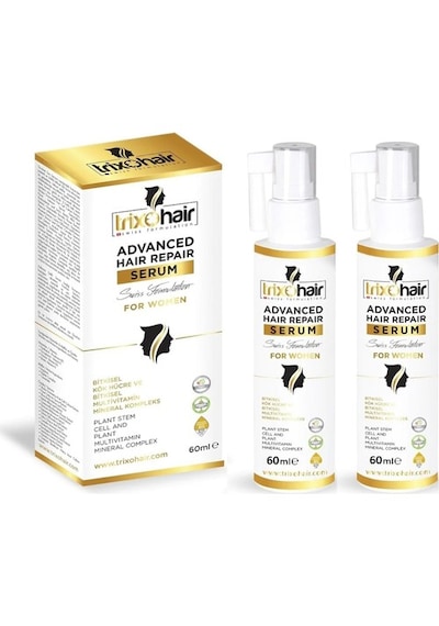 Trixohair Saç Dökülmesine Karşı Kadınlar için Saç Bakım Serumu 2 x 60 ML
