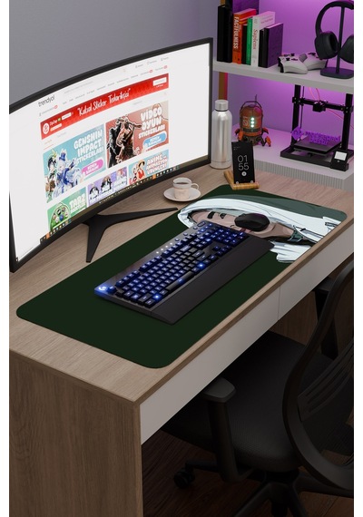 Alice İn Borderland V3 90x40 Xxl Gaming Kauçuk Kaymaz Taban Mouse Pad Fare Altlığı