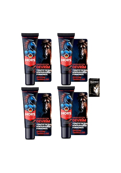 Hors Active Cream Gecikme Ve Sertleşme P.enis Kremi 50ml 4 Adet 1 Adet Jel