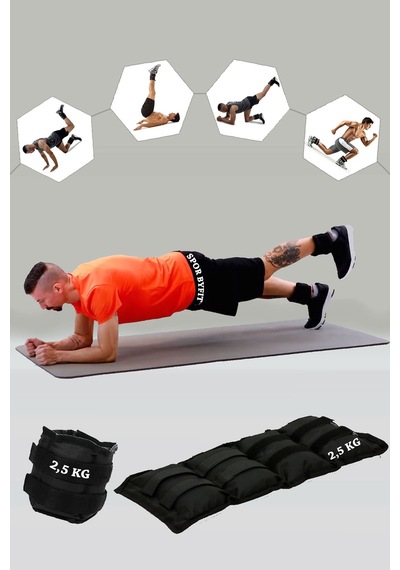 2,5 Kg Siyah Deluxe Comfort El Ayak Ağırlığı Siyah