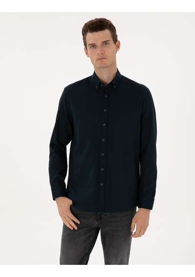 Pierre Cardin Erkek Lacivert Gömlek Desenli 50316736-vr033 Lacivert