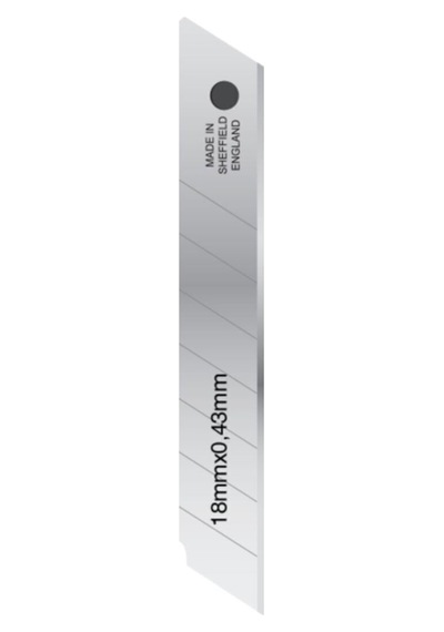 Blade Maket Bıçak Yedeği 18x0,43 Mm 10'lu Tüp