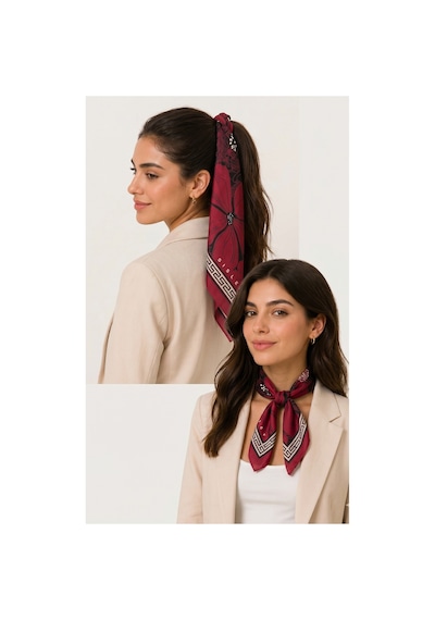 Sisley Flora Bandana/fular -2014-47 47 Bordo