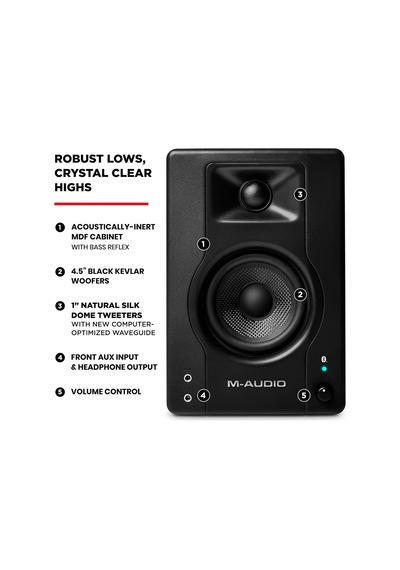Bx4bt 4.5 Bluetooth Stüdyo Monitör Çifti Kayıt, Düzenleme, Multimedya İçin Kablosuz Bluetooth Pc Hoparlörleri,