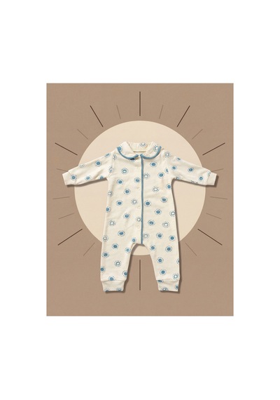 Minory Baby - Bebek Tulumu Güneş Motifli Çok Renkli Çok Renkli