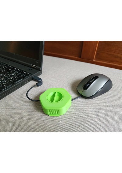 3d Baskı Taşınabilir Kablo Düzenleyici Makara Şarj Ve Usb Kablo Toplayıcı Döner Kablo Sarıcı - Yeşil