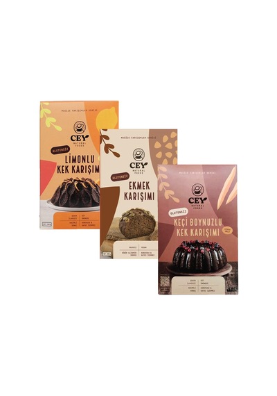 Cey Natural Glutensiz Ekmek Ve Kek Mucize Karışımlar Seti