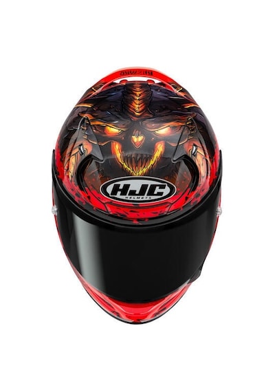 Hjc Rpha12 Diablo Blizzard MC1 Kapalı Motosiklet Kaskı Kırmızı Siyah