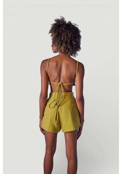 Holly Lolly Crop Model Bağlamalı Playa Büstiyer Yeşil YEŞİL