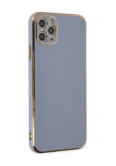 Apple iPhone Uyumlu  11 Pro Max Uyumlu Kılıf Volet Silikon - Mavi