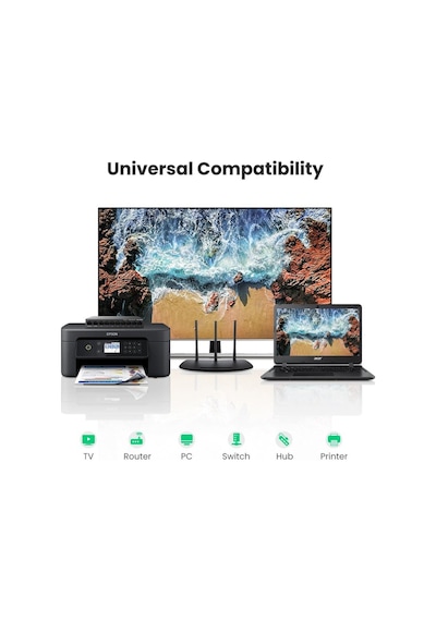 Ugreen 20390 Cat7 Rj45 Ethernet Ağ Bağlayıcı Kablosu