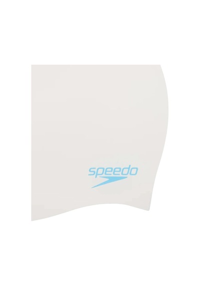 Speedo Speedo Plain Moud Silc Cap Ju White/ Unisex Çocuk Beyaz Yüzücü Bonesi 14683 Beyaz
