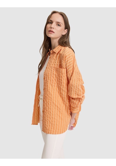 Pierre Cardin Kadın Turuncu Gömlek Desenli 50321108-vr051