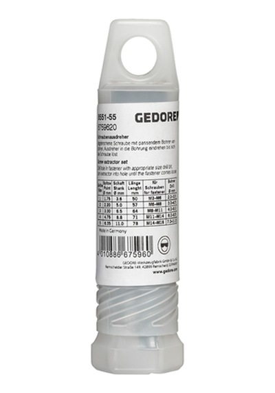 Gedore 8551-55 Ters Kılavuz Takımı