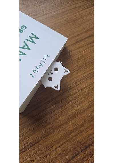 3d Baskı Sevimli Kedi Kitap Ayracı 7'li Set Plastik