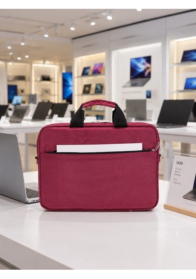 Plm Canyoncase 13 İnç Laptop Dizüstü Bilgisayar Evrak Çanta-bordo